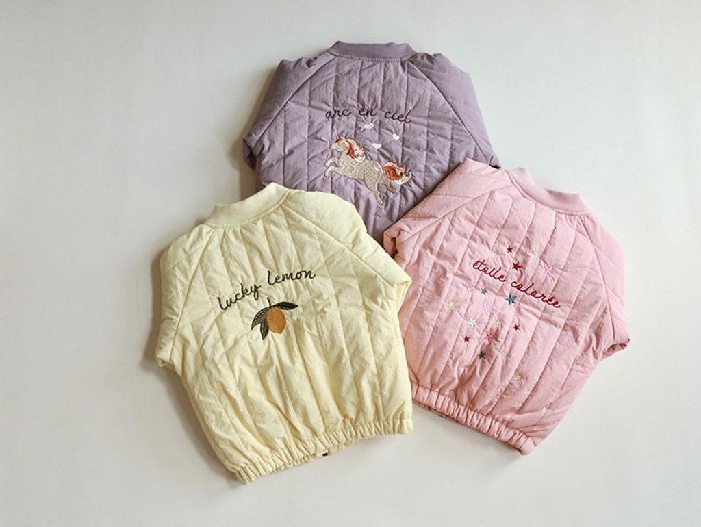 北歐刺繡防潑水防風夾棉飛行外套_(霧紫獨角獸100)-7