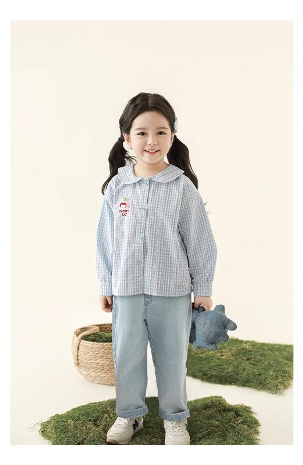 櫻桃貓刺繡日系罩衫(80-140)-6