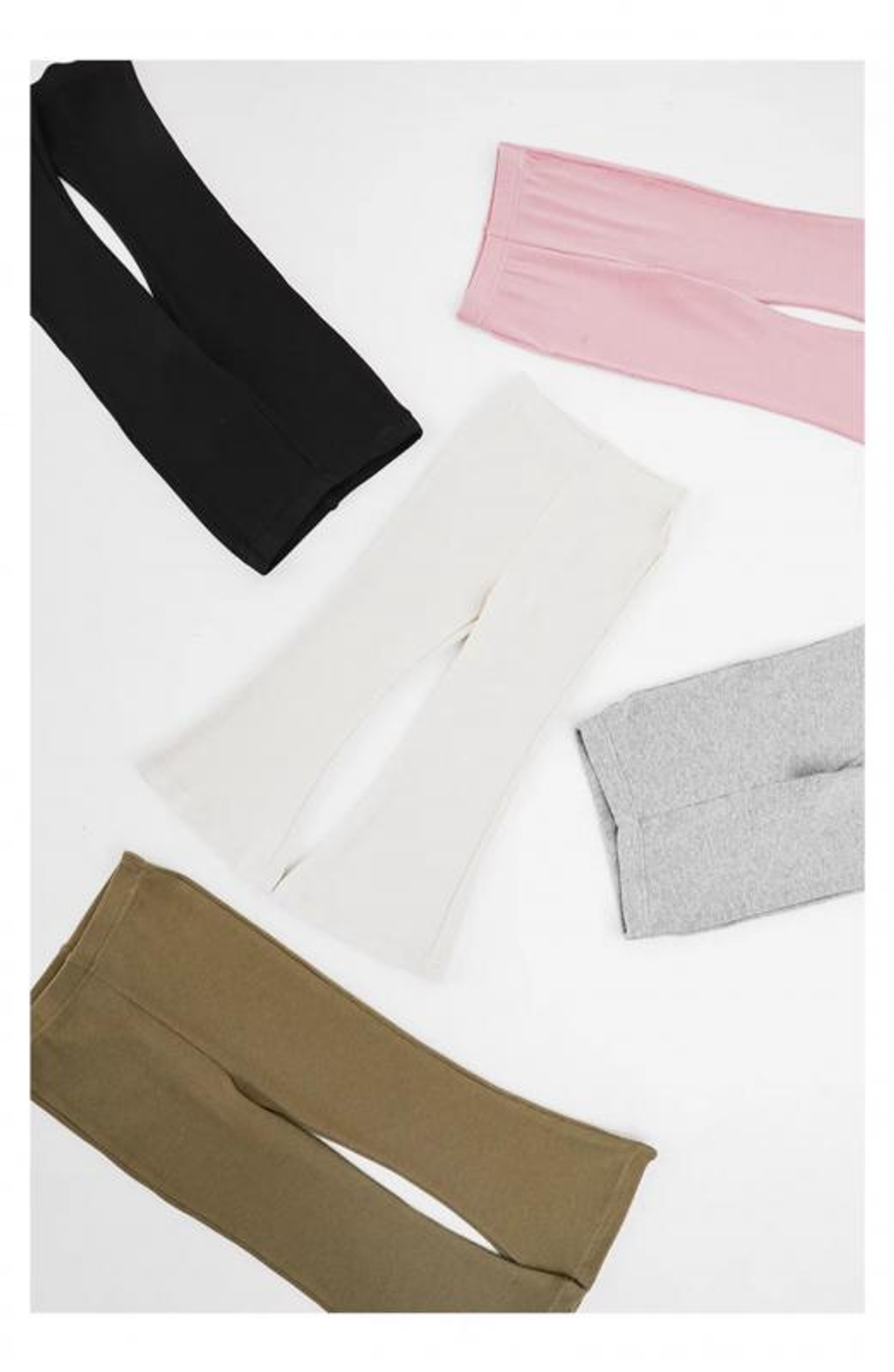 素色復古針織喇叭褲(80-140)-3