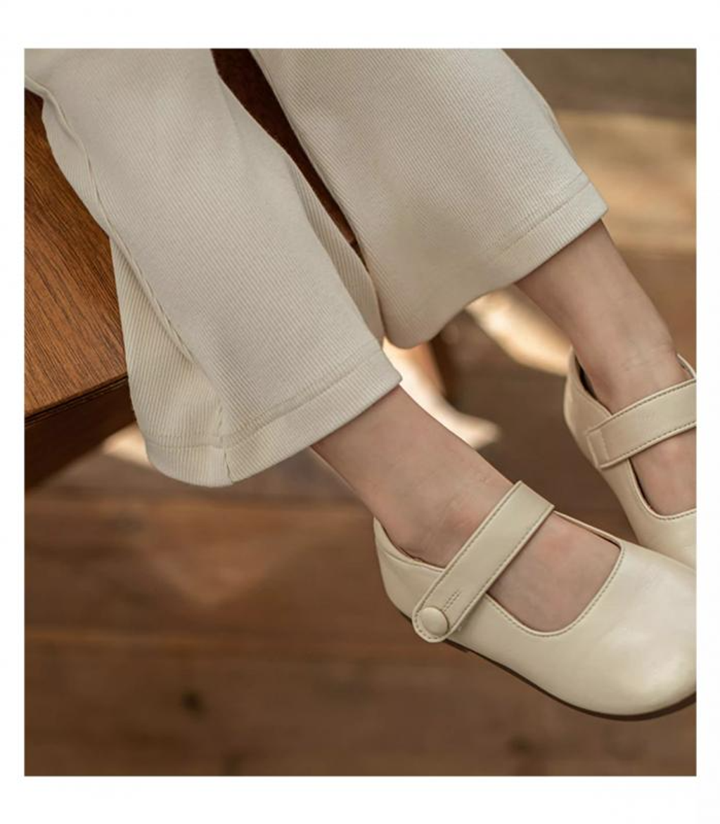 素色復古針織喇叭褲(80-140)-5