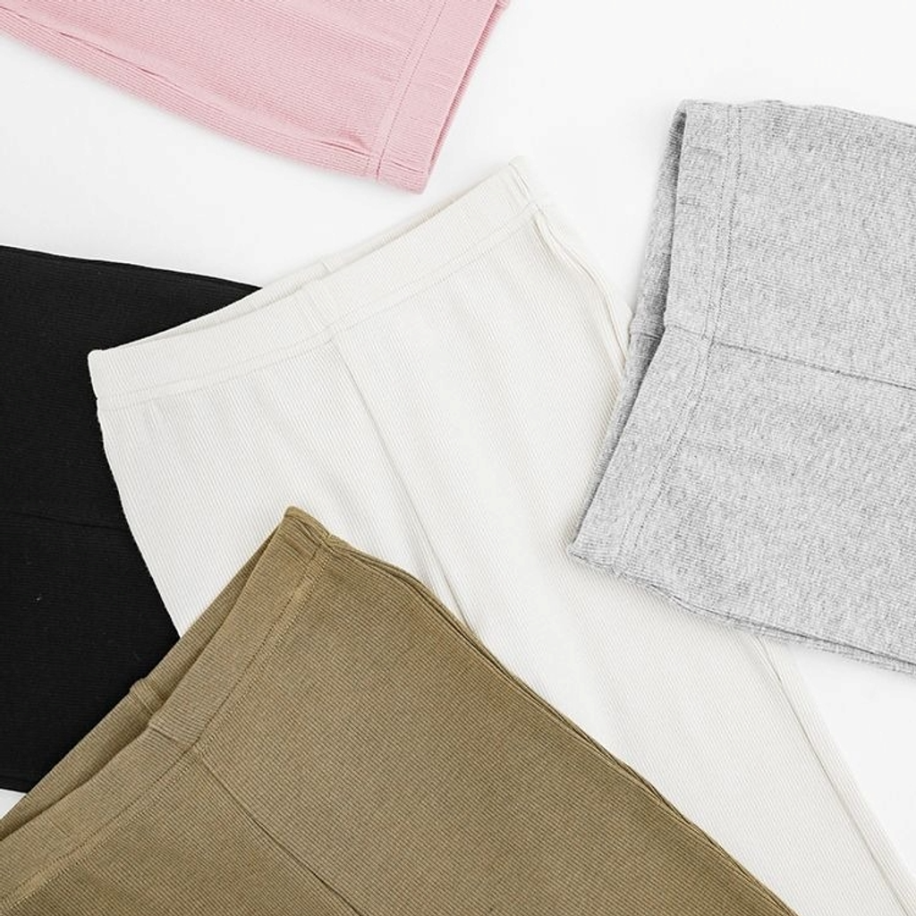 素色復古針織喇叭褲(80-140)-2