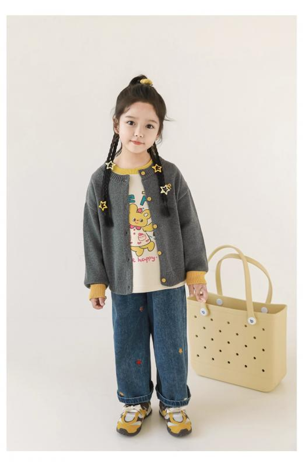 繽紛花朵刺繡寬鬆牛仔長褲_(80-140)-7