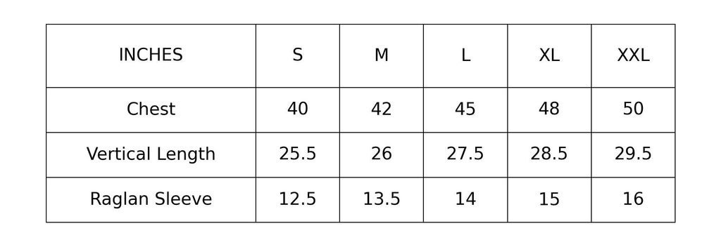 PBJ 5411Teesize_chart