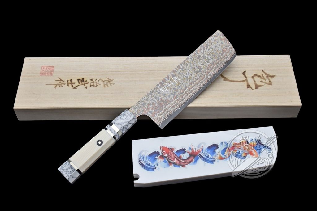 附白壓克力雙魚鞘+LOGO