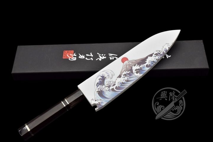 附白壓克力富士圖鞘+LOGO