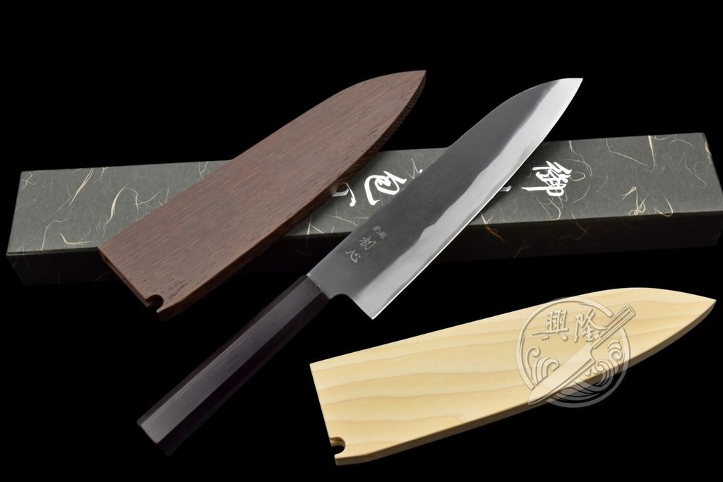 一体檀附鐵刀鞘黃楊鞘+LOGO