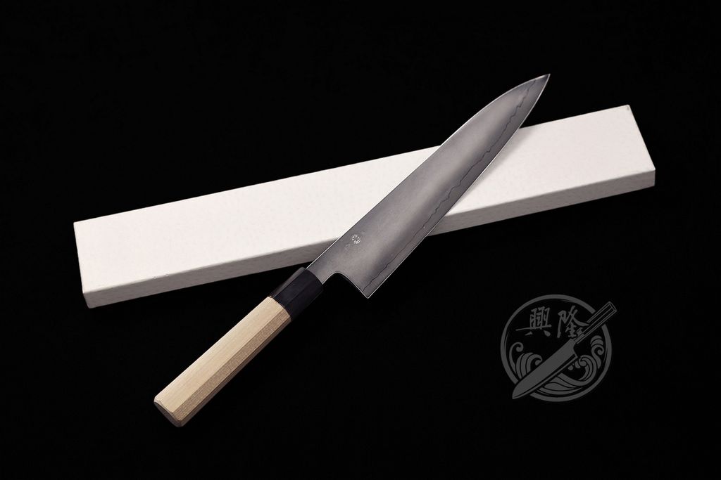 興隆刀剪行〕X 高田刃物HH- ˊ水墨系列銀三鋼和牛刀210mm 240mm 興隆刀剪行〕X 高田刃物HH- ˊ水墨系列銀三鋼和牛刀210mm 240mm