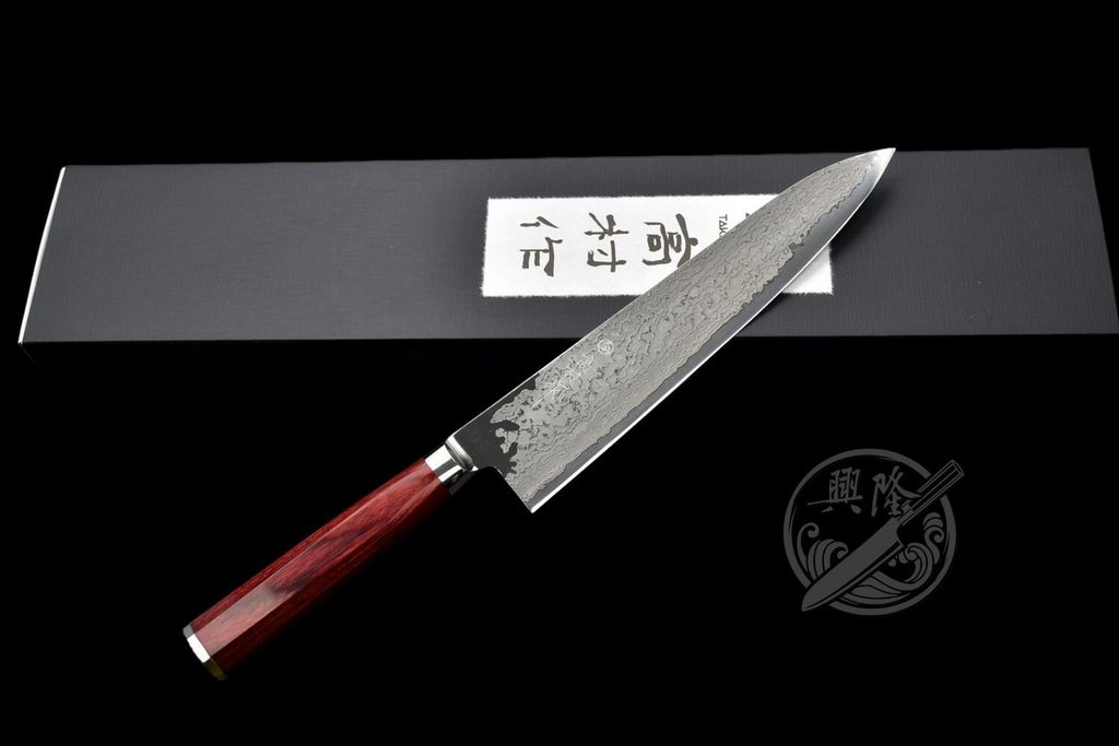 【 高村刃物 】打雲花 漆 牛刀 180mm Takamura 高村刃物 】打雲花漆牛刀180mm Takamura
