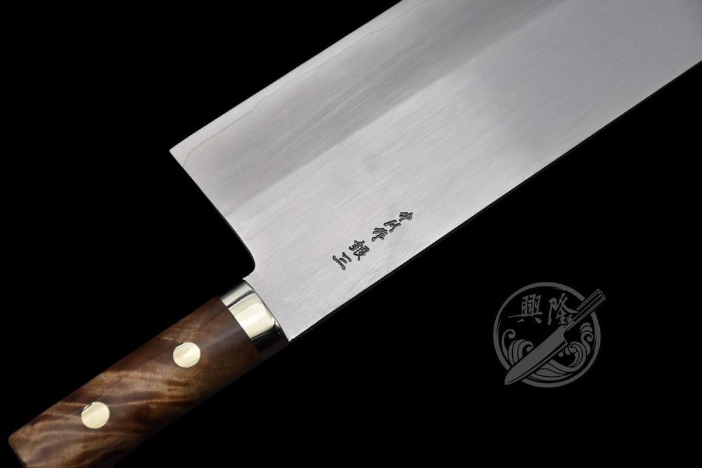 興隆刀剪行〕初心x中川銀三鋼中華包丁170mm 楓木洋柄.*- 興隆刀剪行〕初心x中川銀三鋼中華包丁170mm 楓木洋柄.*-