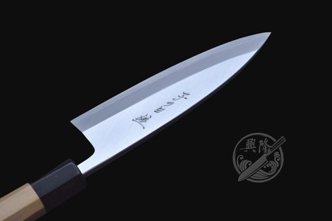 〔興隆刀剪行〕*子之日 左手 白極上精加工相出刃165 180 原廠柄 附落款朴鞘.