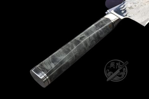 興隆刀剪行〕龍泉刃物煌黑龍SPG2 99層切付三德170mm 切付牛刀210mm QU