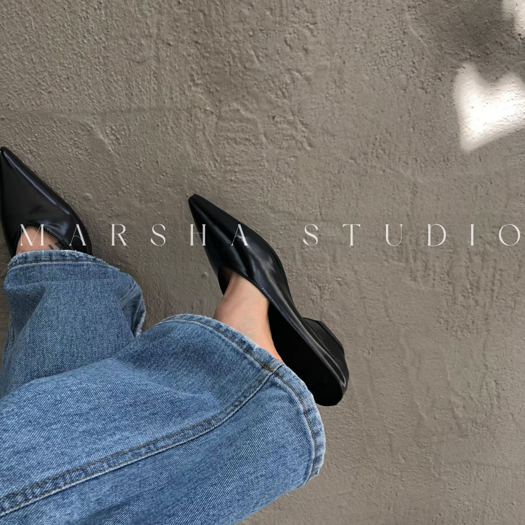 SHOES｜FROM B ｜尖頭低跟樂福鞋 (6)