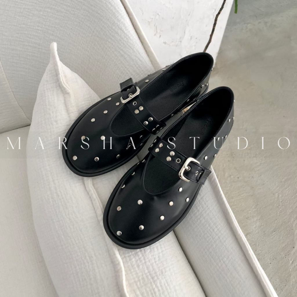 SHOES｜FROM B ｜釘釦瑪莉珍鞋 (5)