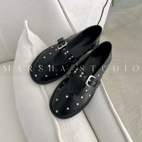 SHOES｜FROM B ｜釘釦瑪莉珍鞋 (5)