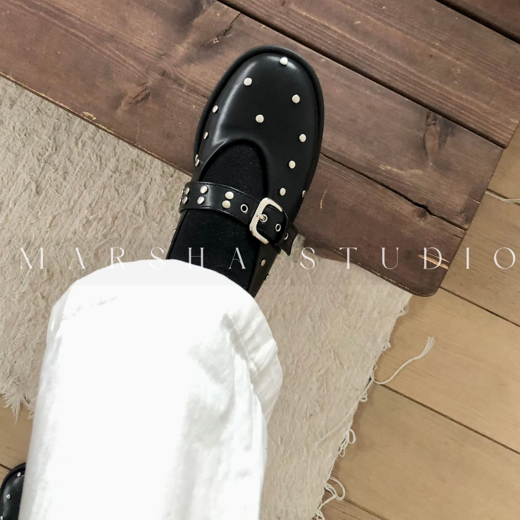 SHOES｜FROM B ｜釘釦瑪莉珍鞋 (4)