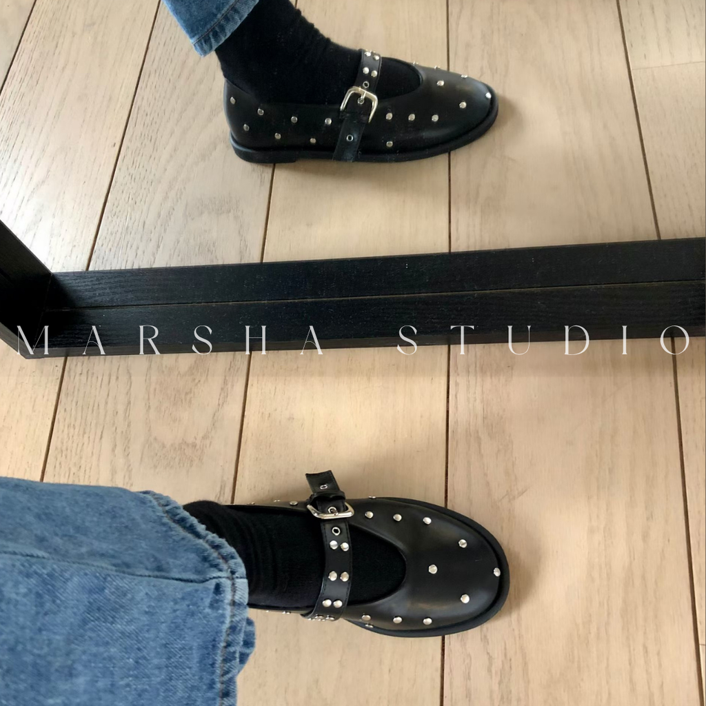 SHOES｜FROM B ｜釘釦瑪莉珍鞋 (9)
