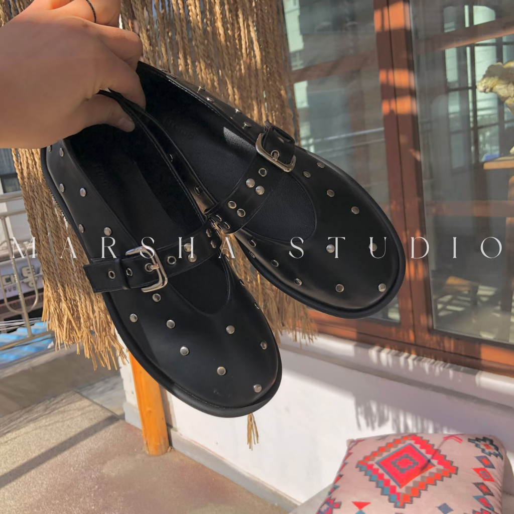 SHOES｜FROM B ｜釘釦瑪莉珍鞋 (8)