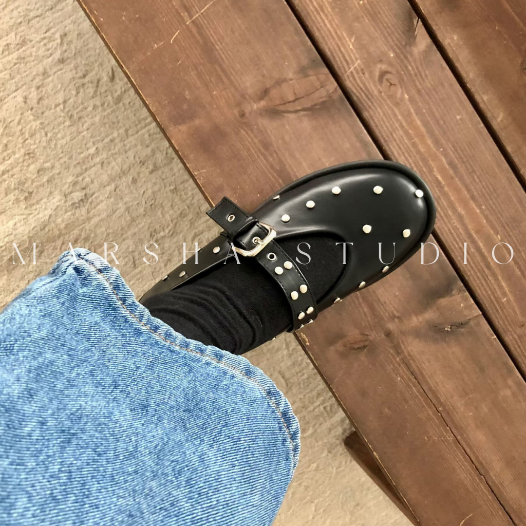 SHOES｜FROM B ｜釘釦瑪莉珍鞋 (3)
