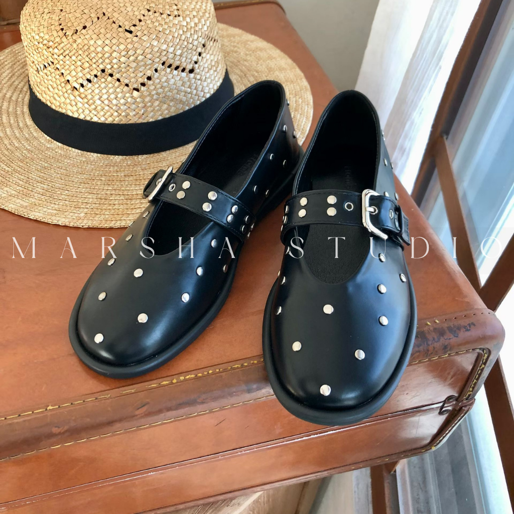 SHOES｜FROM B ｜釘釦瑪莉珍鞋 (7)