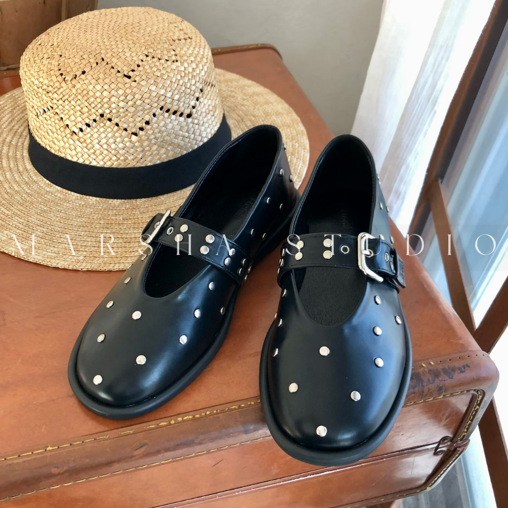 SHOES｜FROM B ｜釘釦瑪莉珍鞋