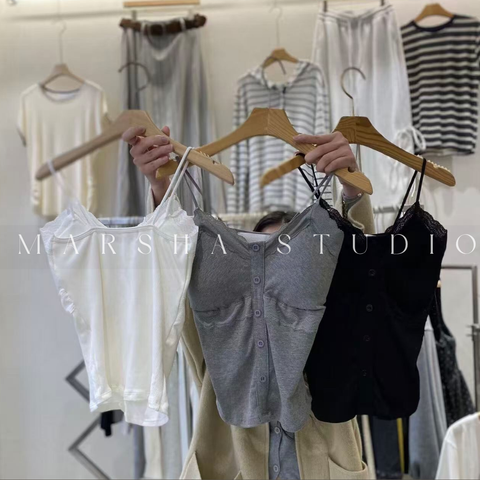 TOP｜BRATOP｜HiPTiQUE｜Button Lace  Bratop Cotton (2)