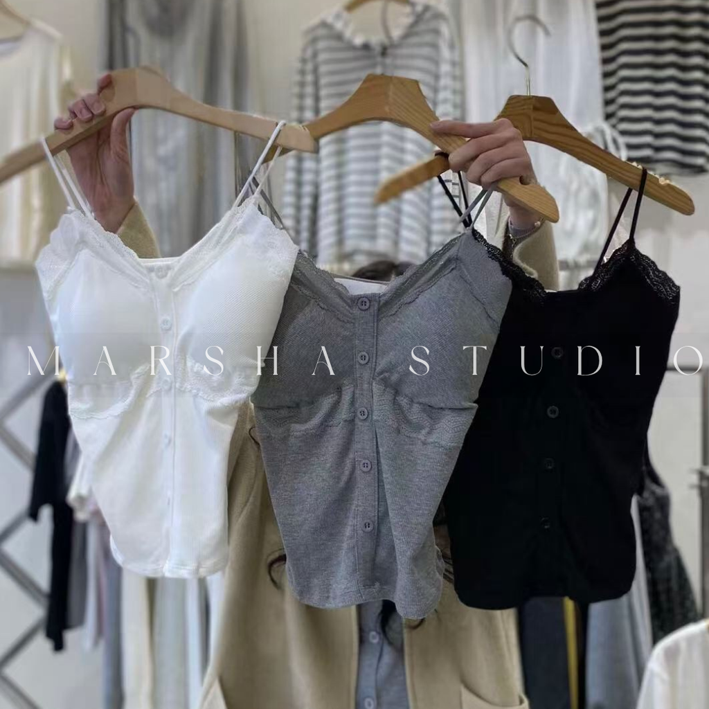 TOP｜BRATOP｜HiPTiQUE｜Button Lace  Bratop Cotton (3)