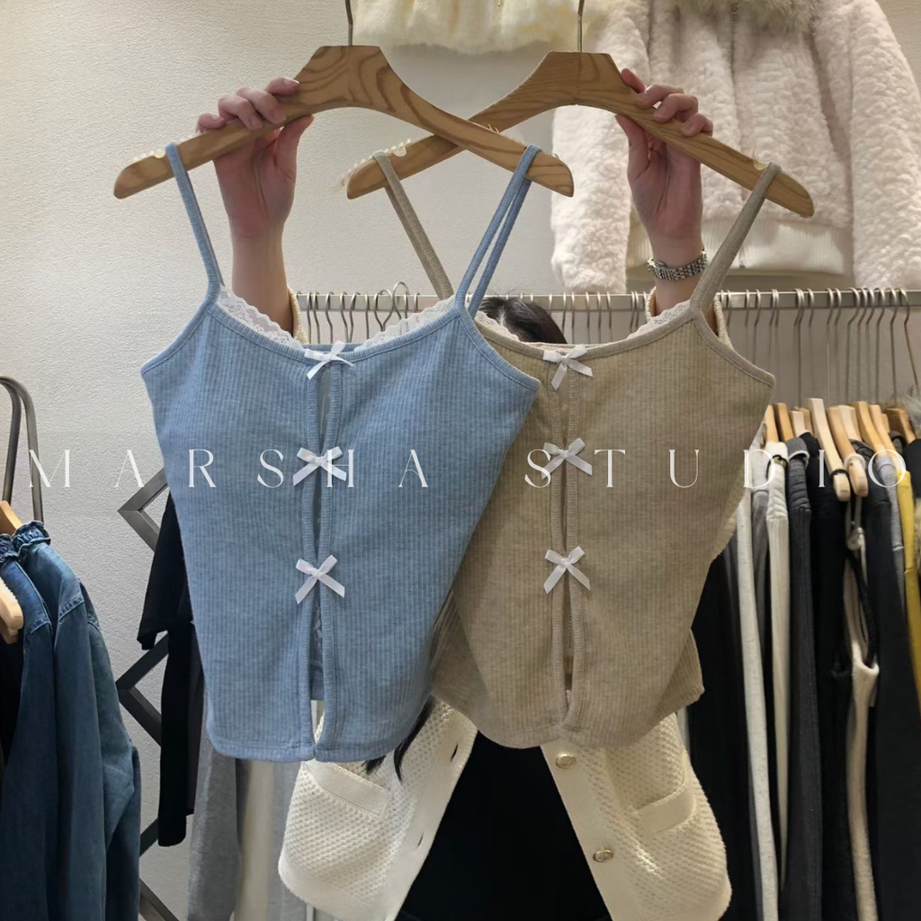 TOP｜BRATOP｜HiPTiQUE｜Ribbon Buttom Bratop Cotton (3)