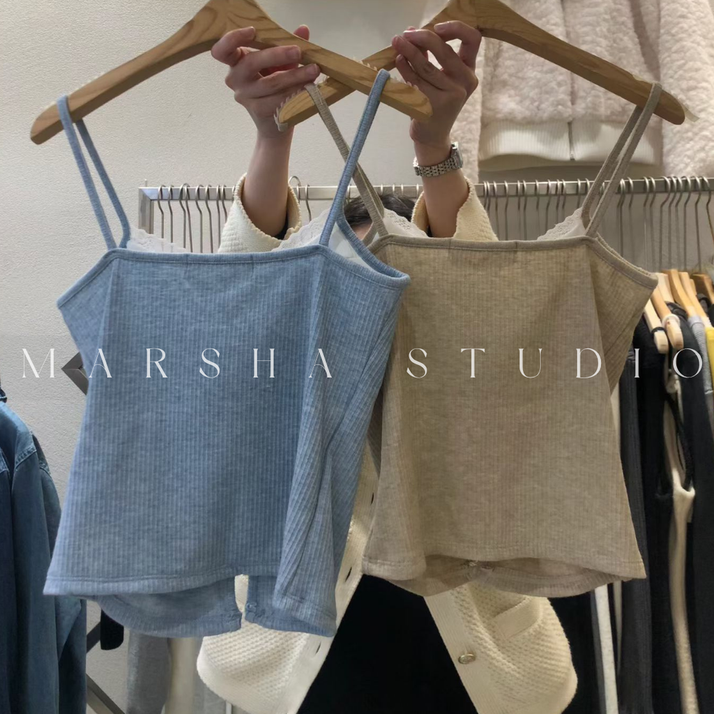 TOP｜BRATOP｜HiPTiQUE｜Ribbon Buttom Bratop Cotton (5)