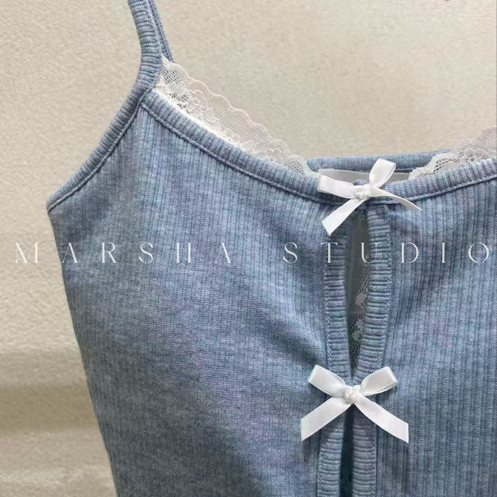 TOP｜BRATOP｜HiPTiQUE｜Ribbon Buttom Bratop Cotton (6)