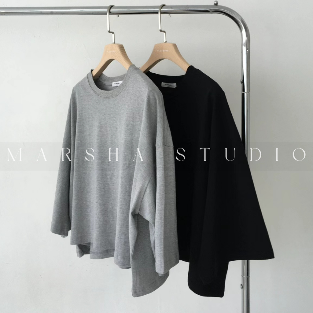 TOP｜SHORT｜Pleasure｜短版寬鬆五分袖t恤 (4)