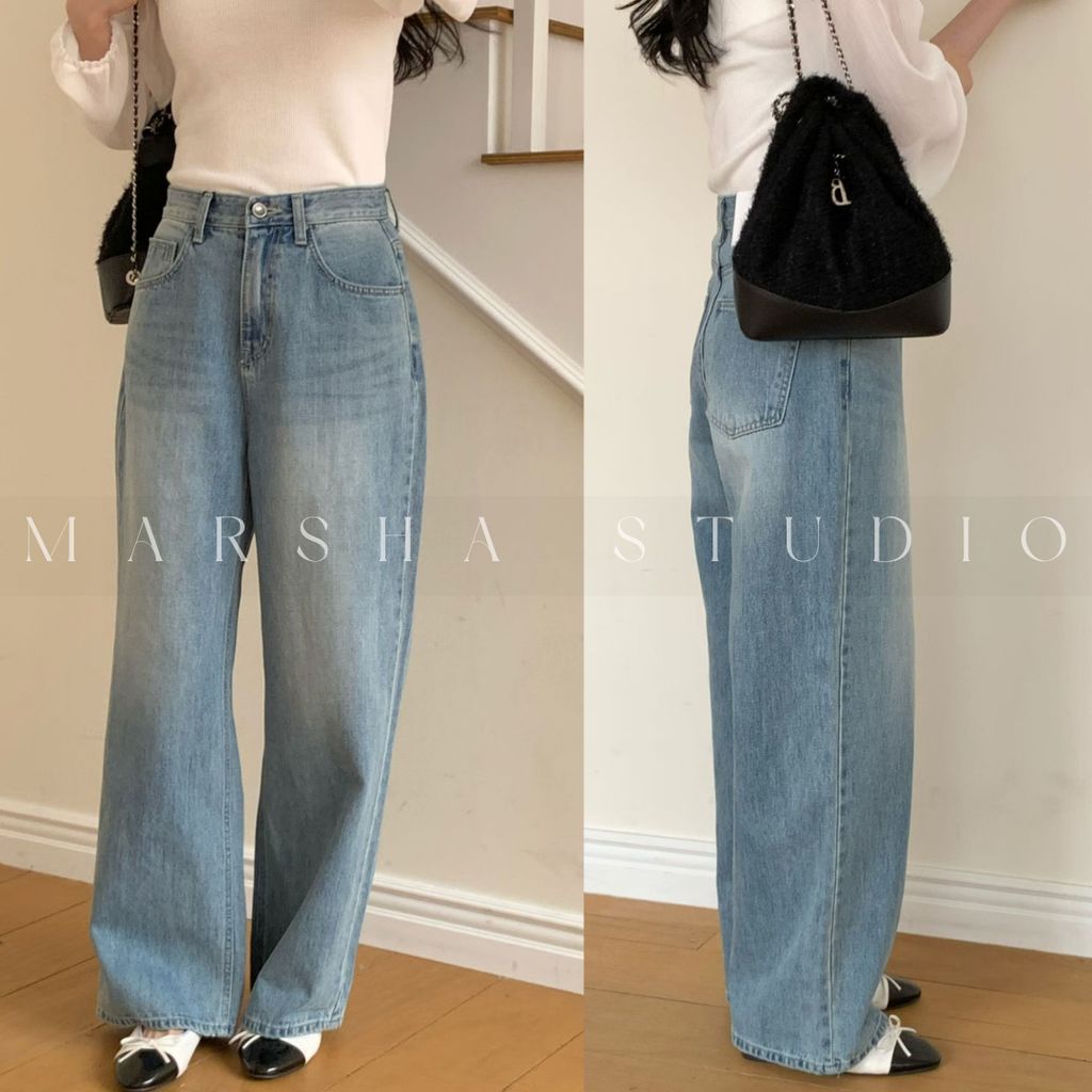 BOTTOM｜JEANS｜SELECT RENEWEL｜ST306 Wide Straight Jeans YKK (2)