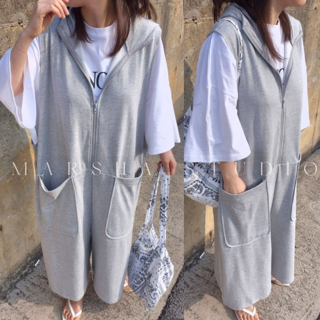 JUMPSUITS｜Reapplace｜棉質寬鬆連身褲 (3)