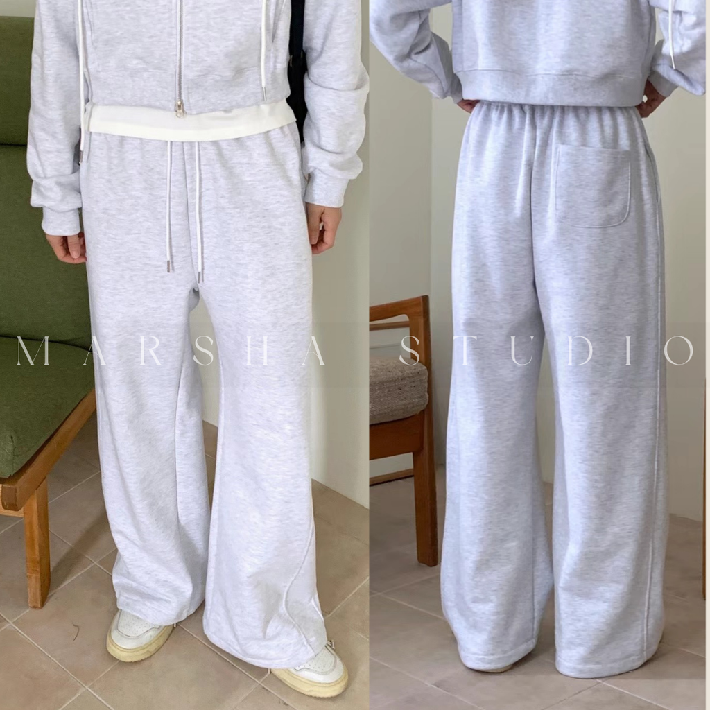 BOTTOM｜PANTS｜Minimal｜側邊線條鬆緊束口棉褲 Polyester50% Cotton50% (3)