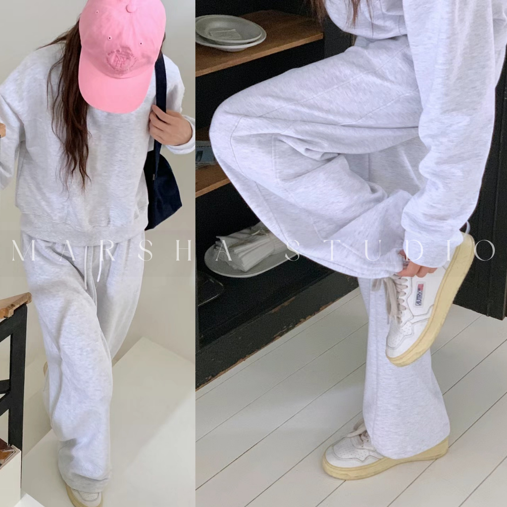 BOTTOM｜PANTS｜Minimal｜側邊線條鬆緊束口棉褲 Polyester50% Cotton50% (4)