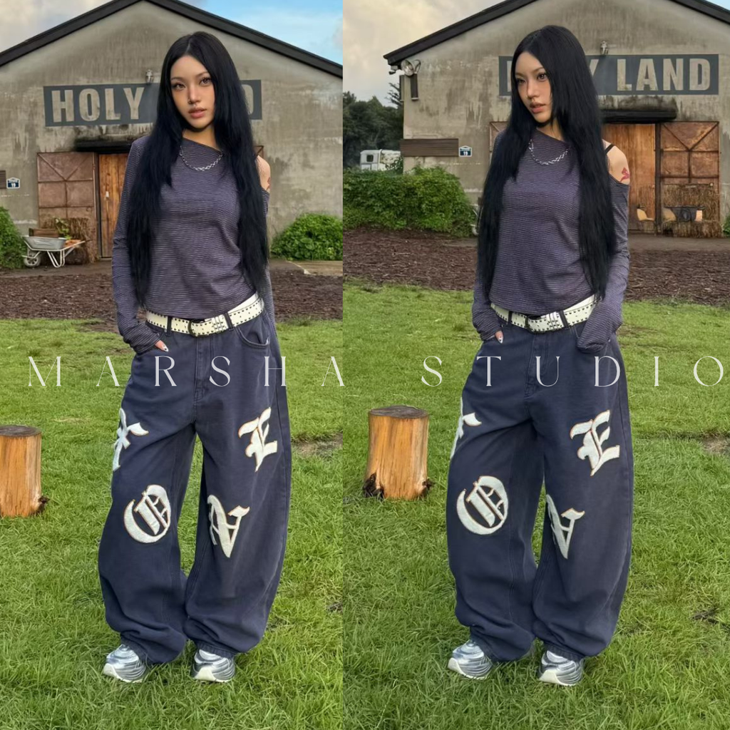 TOP｜LONG｜NUEUN｜細條紋斜肩長袖t恤 (10)