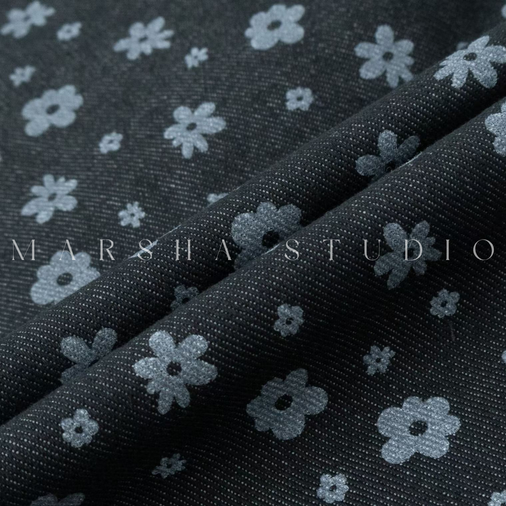 BOTTOM｜PANTS｜WooJoo｜小花鬆緊抽繩寬褲 (2)