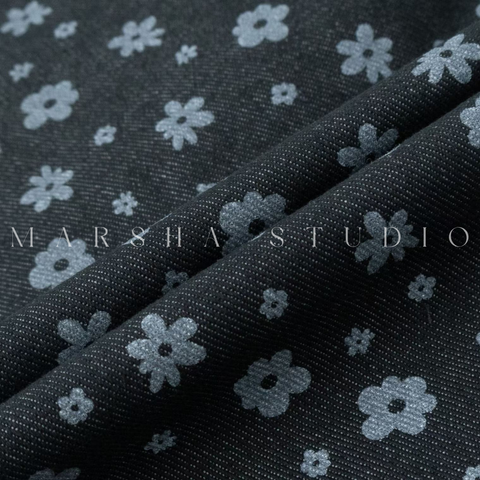 BOTTOM｜PANTS｜WooJoo｜小花鬆緊抽繩寬褲 (2)