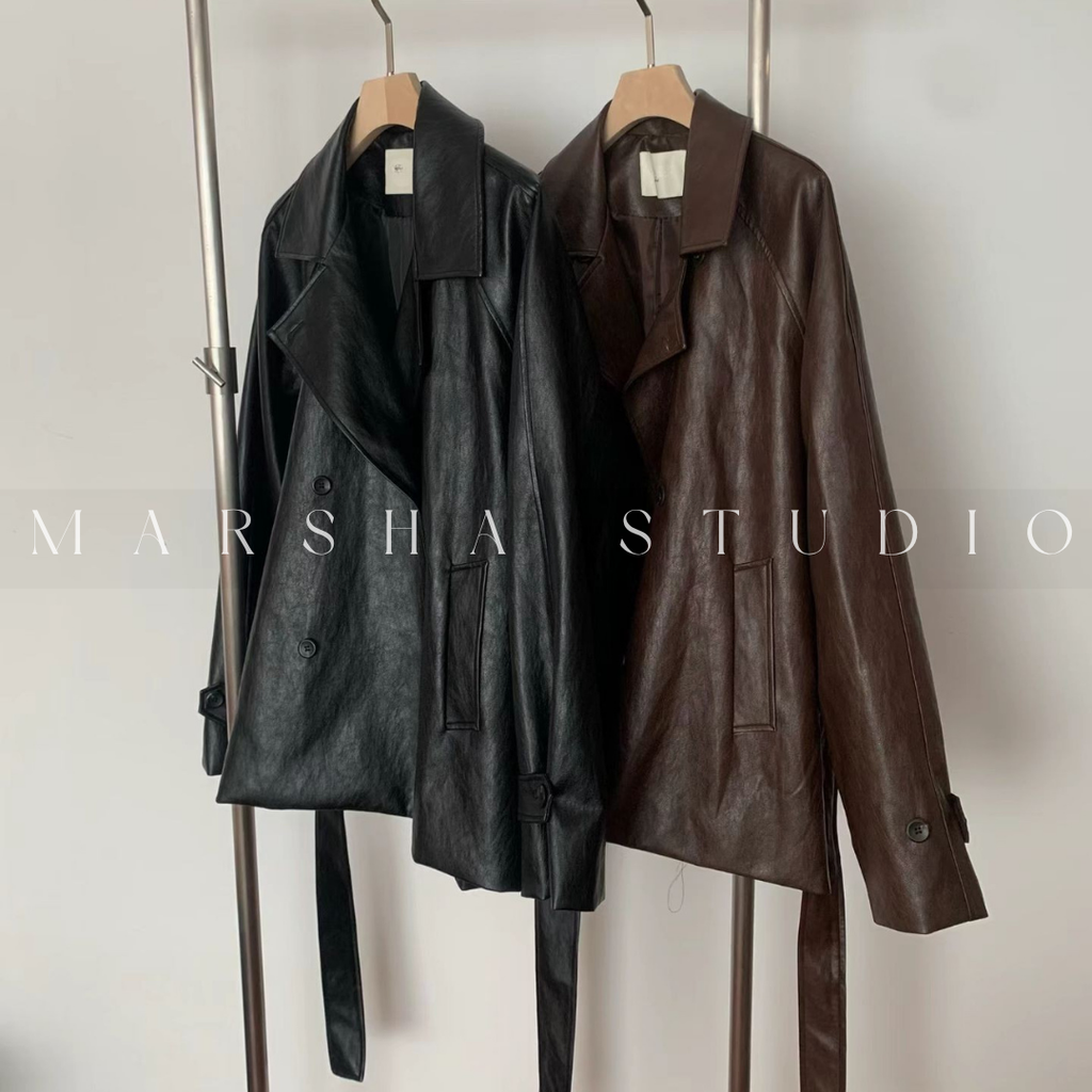 OUTER｜ONDA｜皮革風衣外套