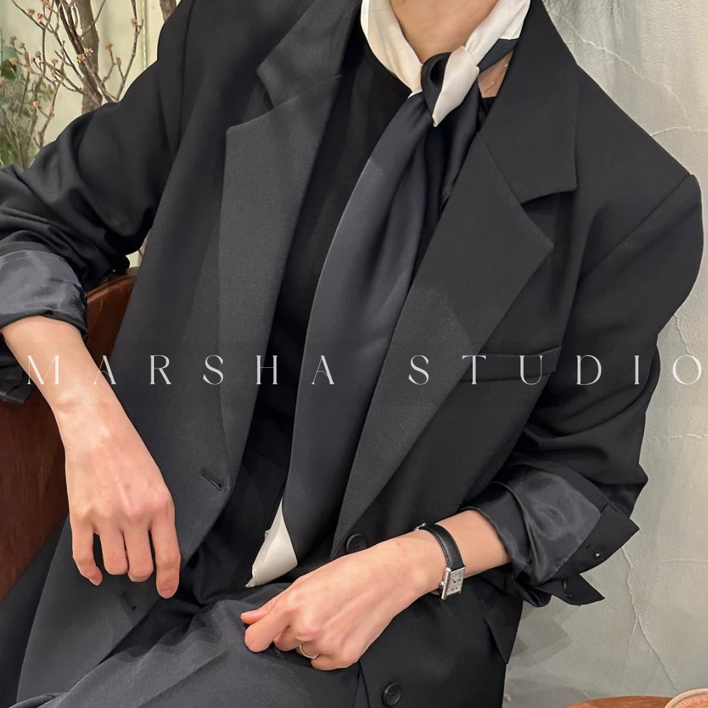 ❮韓國❯6CK03俐落後開衩設計寬鬆西裝外套｜通勤百搭10