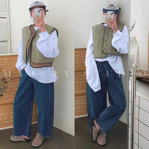 POST❮韓國❯6CK02已校色 不對稱褲腳抽鬚廓型寬管牛仔褲 31, 2026, 10_32_06 AM