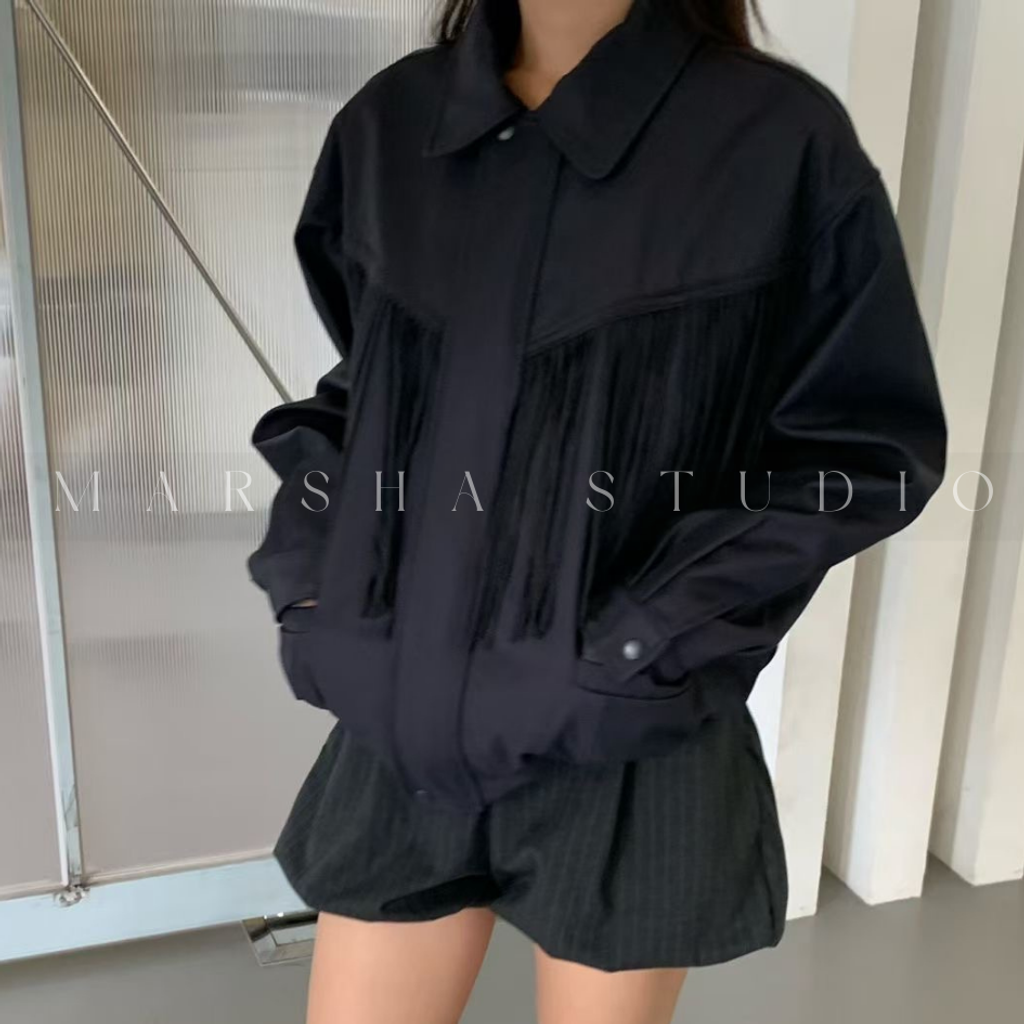 ❮韓國❯5IK08質感嬉皮流蘇夾克外套 |短版外套⏝現貨+預購 ꩜ MARSHA STUDIO (14)