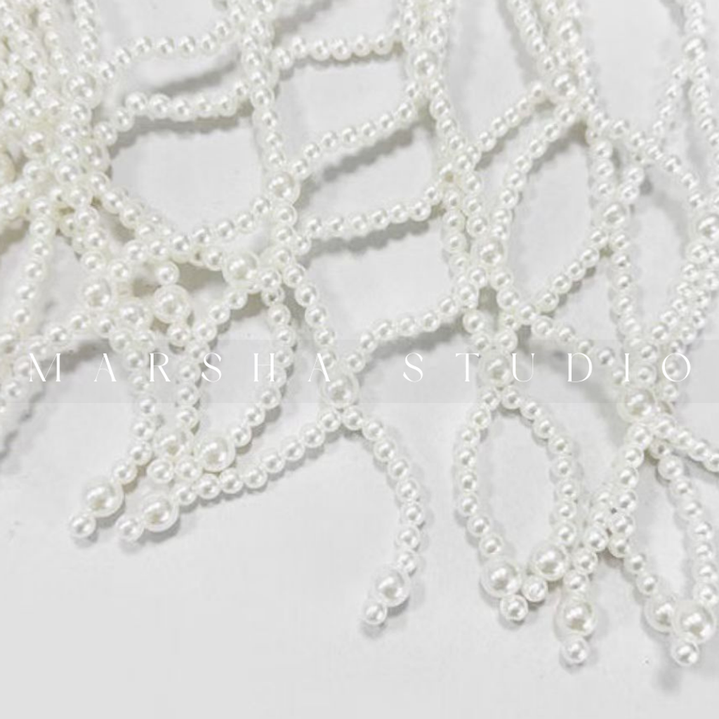 ❮韓國❯6AK20日系珍珠編織網狀細肩帶外罩背心 (9)