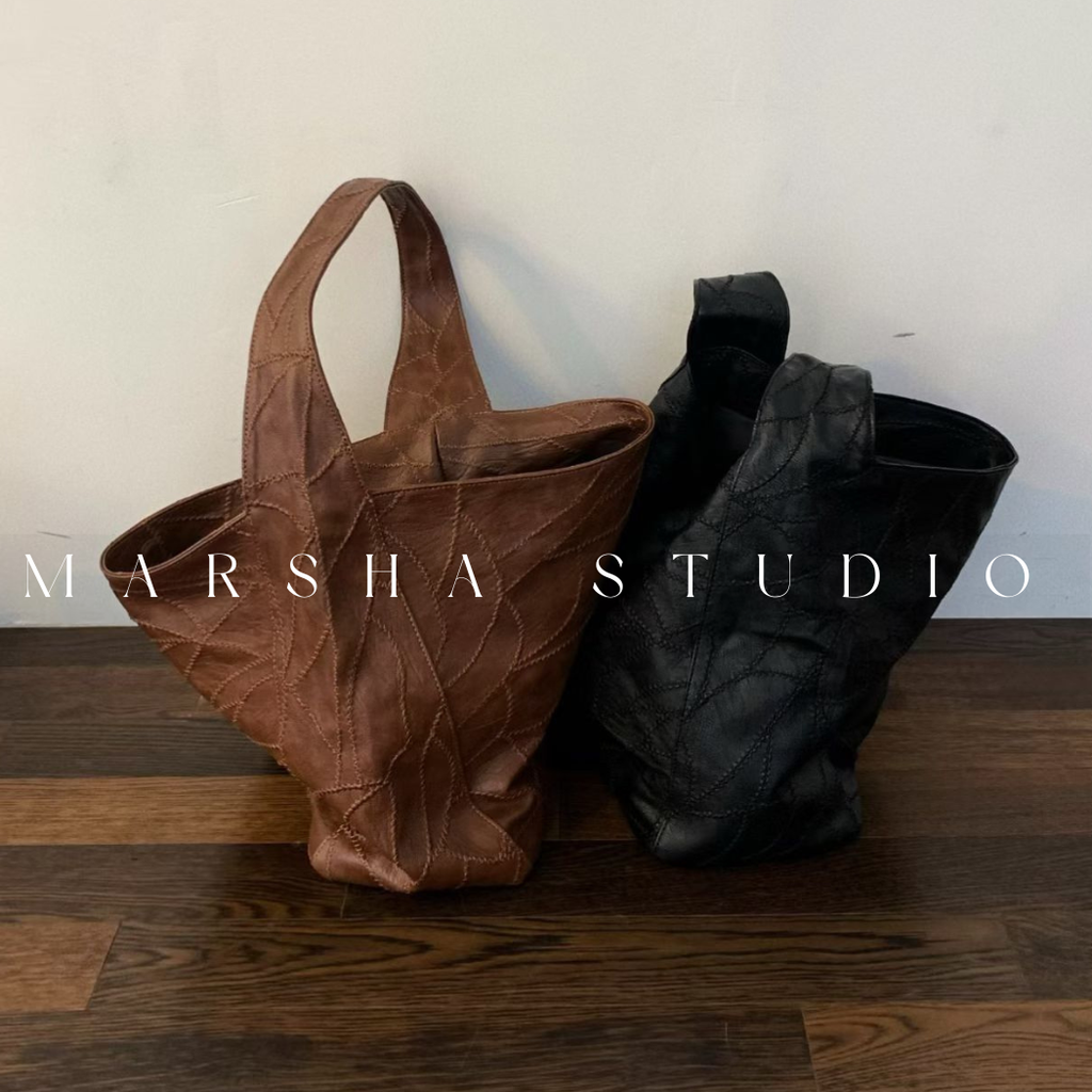 ❮韓國❯6AKB01正韓質感壓紋軟皮托特包_19