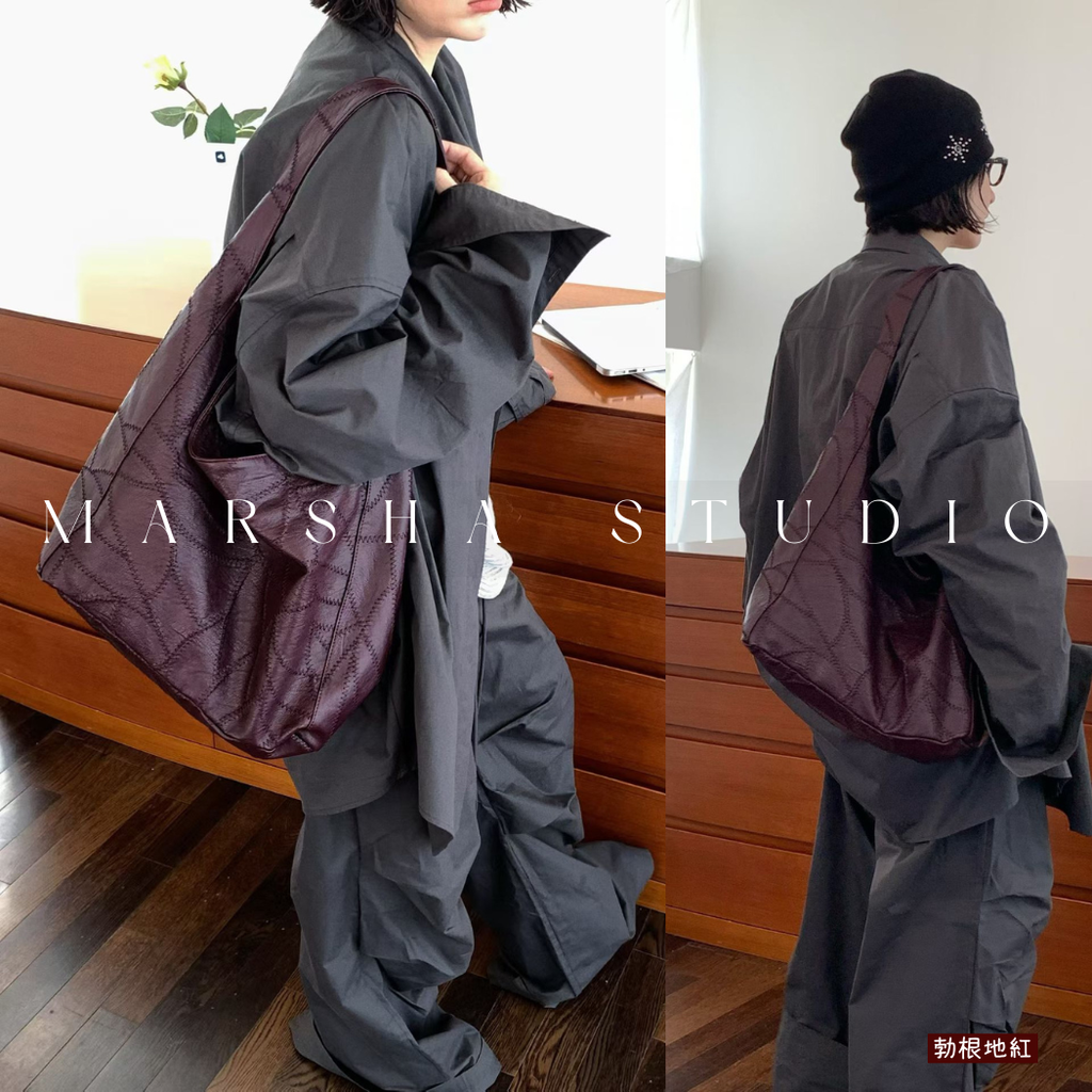 ❮韓國❯6AKB01正韓質感壓紋軟皮托特包_7