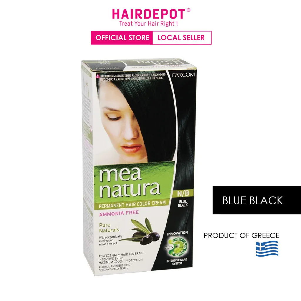 Mea Natura Hair Color Box Nb Blue Black Hairdepot Hair Scalp Care Products Prevent Hair Loss Shampoo Conditioner Treatment Styling Appliances And More