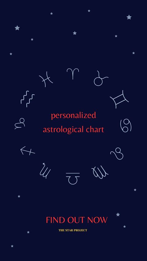 Blue Personalized Astrological Calendar Instagram Story