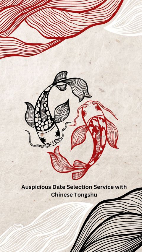 Red Black Japanese Wavy Carp Koi Fish Illustration Phone Wallpaper
