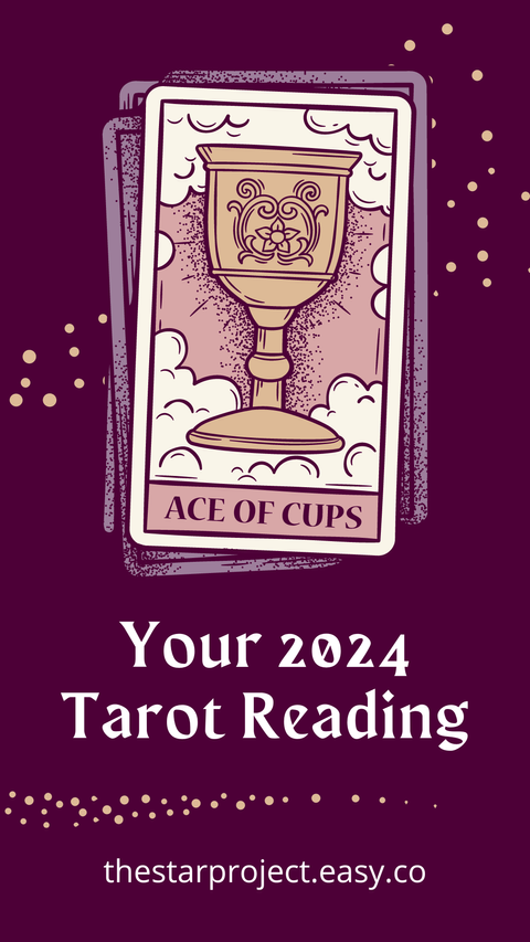 Purple Vintage Illustrative 2024 Tarot Reading Personal Instagram Story