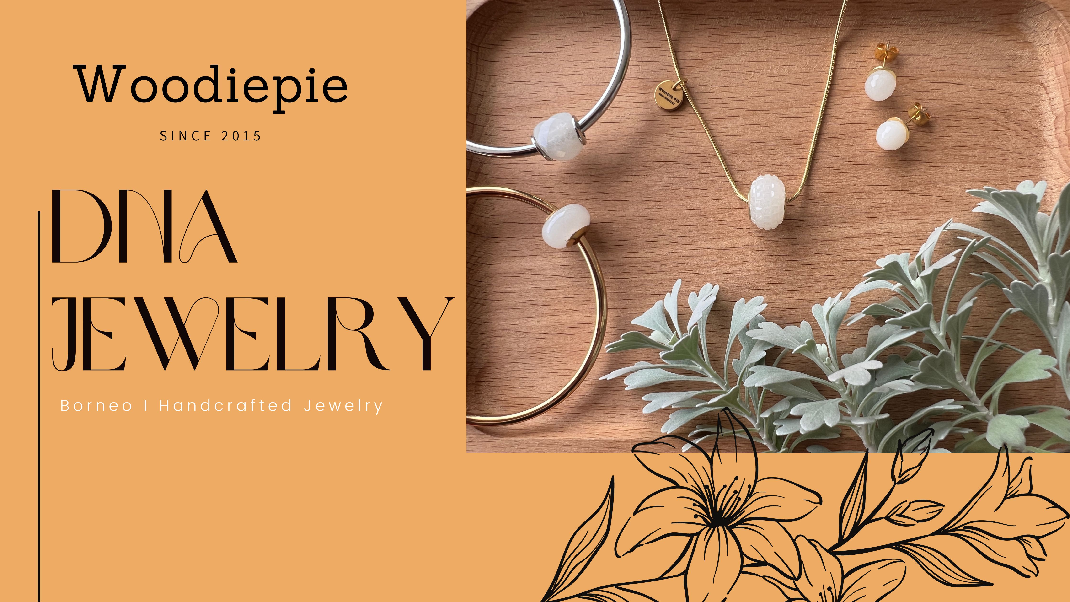 The perfect gift: DNA JEWELRY | Woodie Pie DNA Jewelry