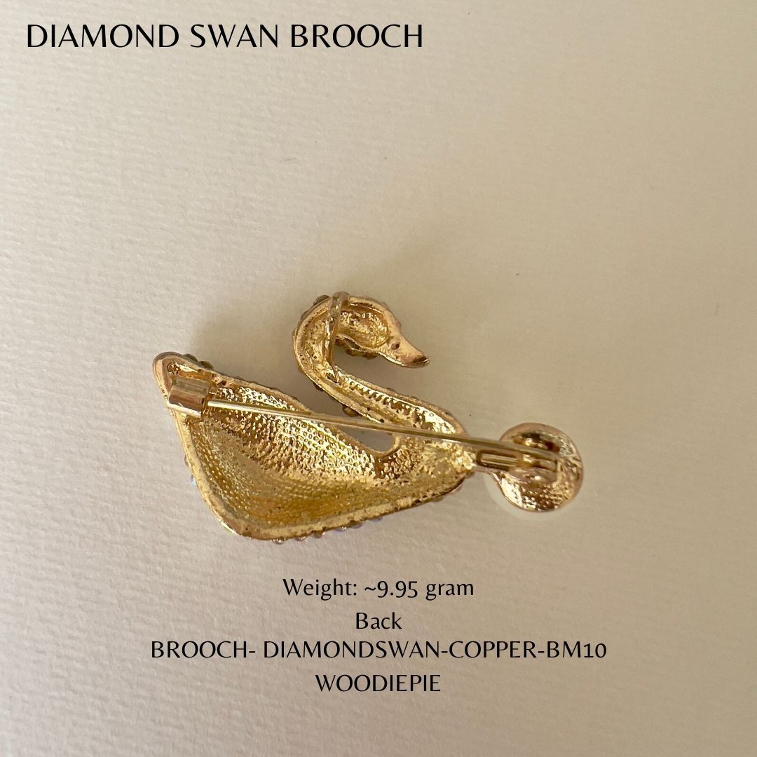 Diamond Swan Brooch (4)